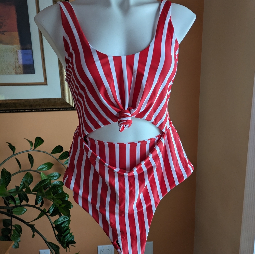 NEW ZAFUL Forever Young Swimming suits Women's Size L White